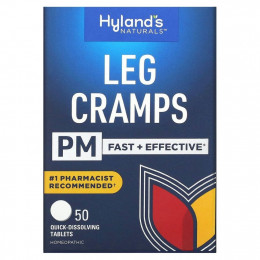 Hyland's, Leg Cramps PM, 50 быстрорастворимых таблеток