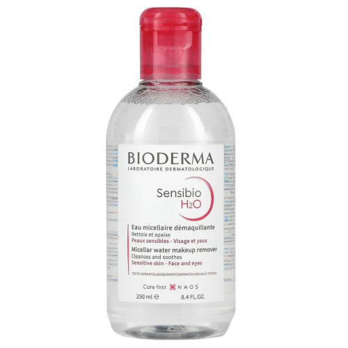 Bioderma, Sensibio H2O, мицеллярная вода для снятия макияжа, 250 мл (8,4 жидк. Унции)