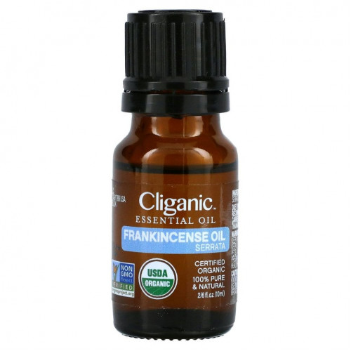 Cliganic, на 100% чистое эфирное масло, ладан, 10 мл (0,33 жидк. унции)