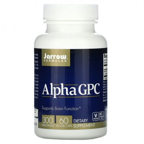 Jarrow Formulas, альфа ГФХ, 300 мг, 60 растительных капсул