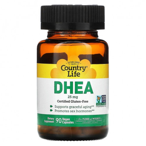 Country Life, DHEA, 25 mg, 90 Vegetarian Capsules