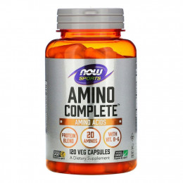 NOW Foods, Amino Complete, аминокислотный комплекс, 120 вегетарианских капсул