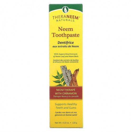 Organix South, TheraNeem Naturals, Neem Therap?, зубная паста с корицей и нимом, 120 г (4,23 унции)