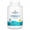 Nordic Naturals, Омега-3, лимон, 345 мг, 180 капсул