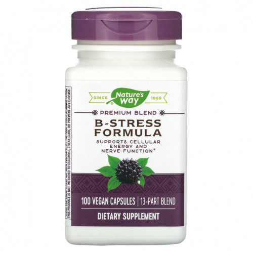 Nature's Way, B-Stress Formula, 100 веганских капсул