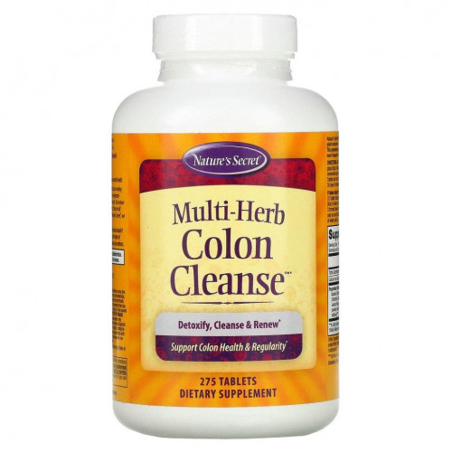 Nature's Secret, Multi-Herb Colon Cleanse, 275 таблеток