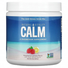 Natural Vitality, CALM, антистрессовая смесь для напитков, малина и лимон, 226 г (8 унций)