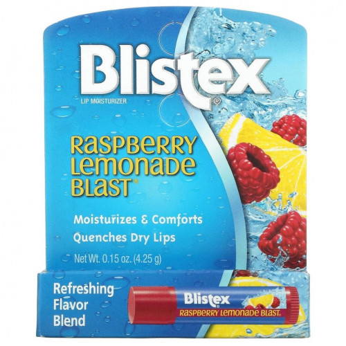 Blistex, увлажняющий бальзам для губ, малиновый лимонад, 4,25 г (15 унций)