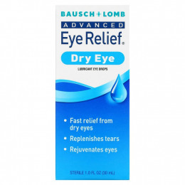 Bausch + Lomb, Advanced Eye Relief, средство против сухости глаз, 30 мл (1,0 жидк. Унция)