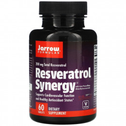 Jarrow Formulas, Resveratrol Synergy, ресвератрол, 60 таблеток