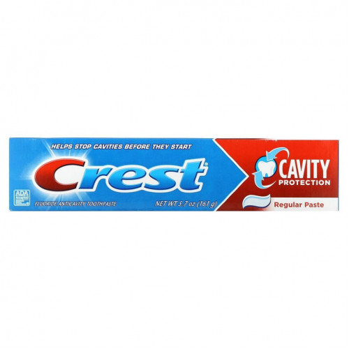 Crest, Cavity Protection, зубная паста с фтором, обычная, 161 г (5,7 унции)