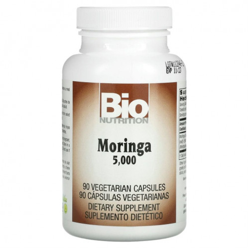 Bio Nutrition, Moringa Super Food, 5000 мг, 90 растительных капсул