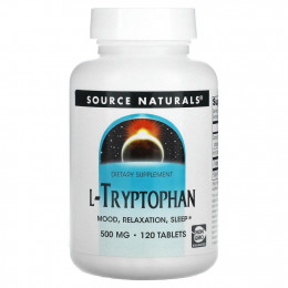 Source Naturals, L-триптофан, 500 мг, 120 таблеток