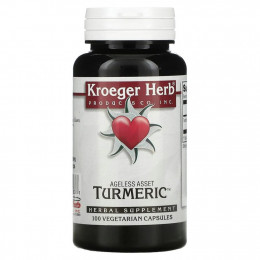 Kroeger Herb Co, Turmeric, 100 растительных капсул