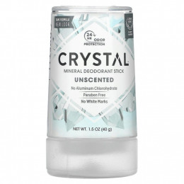 Crystal Body Deodorant, минеральный дезодорант-карандаш, без запаха, 40 г (1,5 унции)