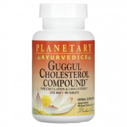 Planetary Herbals, Guggul Cholesterol Compound (состав с гуггулом против холестерина), 375 мг, 90 таблеток