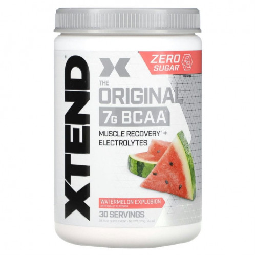 Xtend, The Original, 7 г аминокислот с разветвленной цепью (BCAA), со вкусом арбуза, 390 г (13,7 унции)