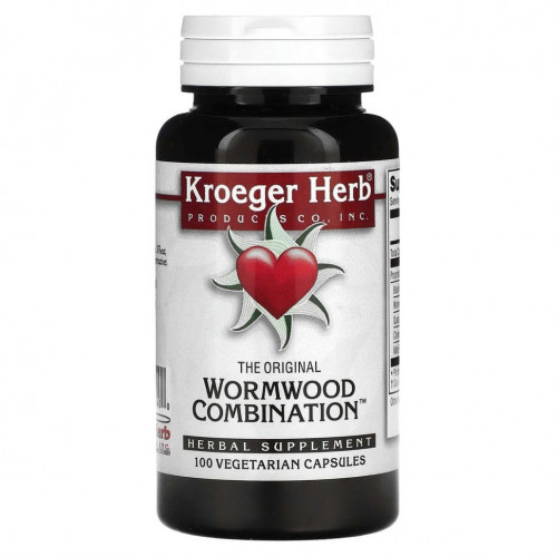 Kroeger Herb Co, The Original Wormwood Combination, 100 вегетарианских капсул