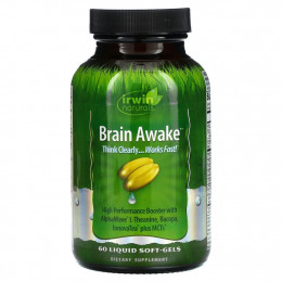 Irwin Naturals, Brain Awake, 60 жидких гелевых капсул