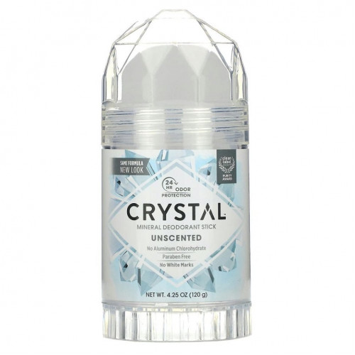 Crystal Body Deodorant, минеральный дезодорант-карандаш, без запаха, 120 г (4,25 унции)