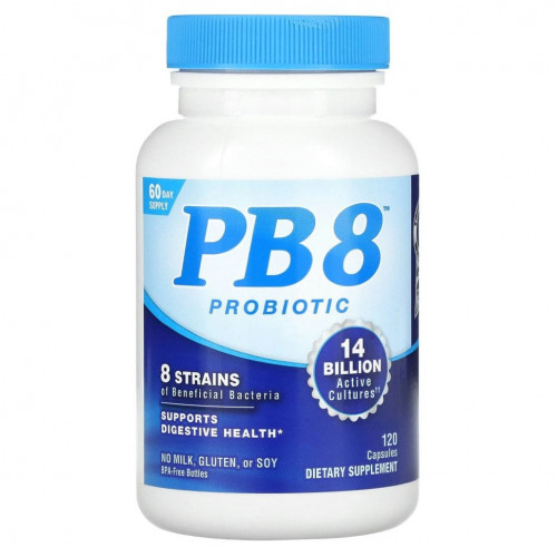 Nutrition Now, PB 8, пробиотик, 14 млрд, 120 капсул