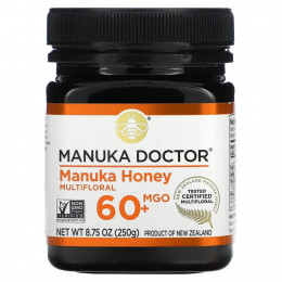 Manuka Doctor, мед манука из разнотравья, MGO 60+, 250 г (8,75 унции)