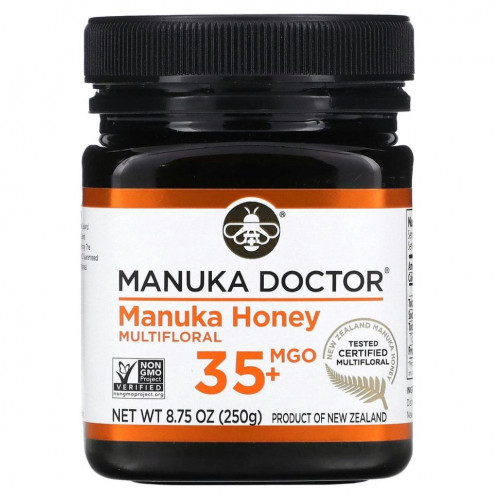 Manuka Doctor, мед манука из разнотравья, MGO 35+, 250 г (8,75 унции)