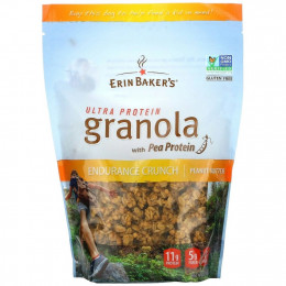 Erin Baker's, Ultra Protein Granola с гороховым протеином, арахисовая паста, 340 г (12 унций)