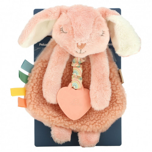 itzy ritzy, Itzy Lovey, Plush Lovey With силиконовый прорезыватель, для детей от 0 месяцев, Ana The Bunny, 1 прорезыватель для зубов