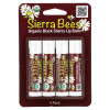 Sierra Bees, Органические бальзамы для губ, с запахом черешни, 4 в упаковке, 4,25 г (15 унций) каждый