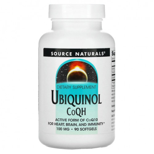 Source Naturals, Убихинол CoQH??, 100 мг, 90 капсул