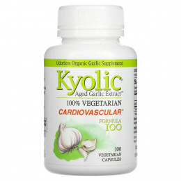 Kyolic, Aged Garlic Extract, Cardiovascular Formula 100, 100 Vegetarian Capsules