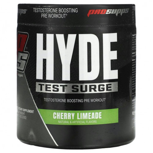 ProSupps, Mr. Hyde, Test Surge, уровень тестостерона перед тренировкой, вишневый лаймад, 336 г (11,8 унции)