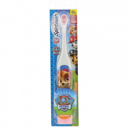 Arm & Hammer, Kid's Spinbrush, «Щенячий патруль», мягкая, 1 зубная щетка на батарейках