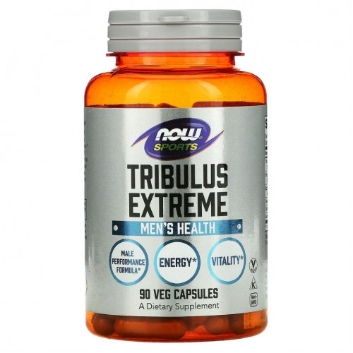 NOW Foods, Sports, Tribulus Extreme, для мужского здоровья, 90 растительных капсул