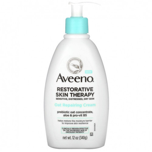 Aveeno, Restorative Skin Therapy, восстанавливающий крем с овсом, 340 г (12 унций)