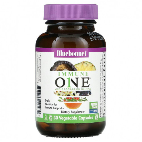 Bluebonnet Nutrition, Immune One, комплекс из цельных продуктов, 30 растительных капсул