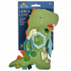 itzy ritzy, Link & Love, Activity Plush With Teether, 0+ Months, Dino, 1 Teether