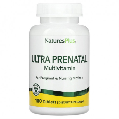 NaturesPlus, Ultra Prenatal, пренатальные витамины, 180 таблеток