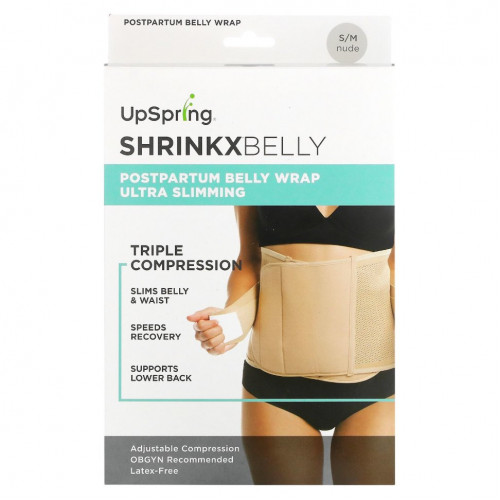 UpSpring, Shrinkx Belly, бандаж для послеродового периода, телесный, размер S/M