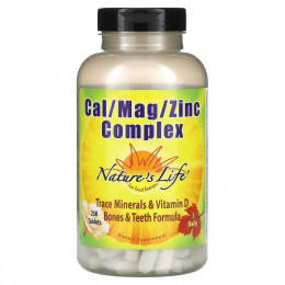 Nature's Life, Комплекс Cal / Mag / Zinc, 250 таблеток