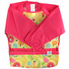 Green Sprouts, Snap & Go Easy Wear Long Sleeve Bib, Pink Bee Floral