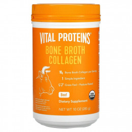 Vital Proteins, Коллаген из костного бульона, говядина, 285 г (10 унций)