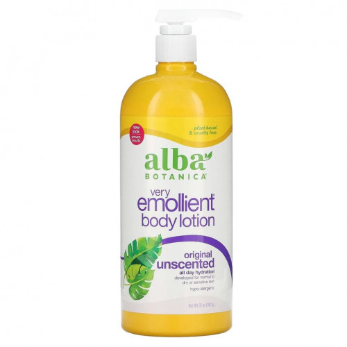 Alba Botanica, Very Emollient, смягчающий лосьон для тела, без запаха, оригинальный, 907 г (32 унции)