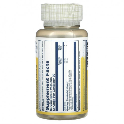 Solaray, Adrenal Caps, 60 вегетарианских капсул