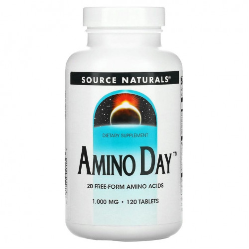 Source Naturals, Amino Day, 1 000 мг, 120 таблеток