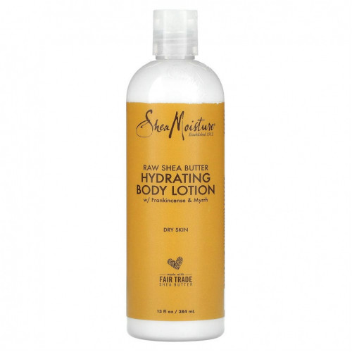 SheaMoisture, необработанное масло ши, увлажняющий лосьон для душа, 384 мл (13 жидк. унций)