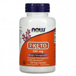 NOW Foods, 7-KETO, 100 мг, 120 растительных капсул