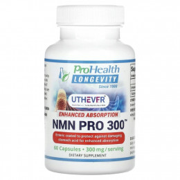 ProHealth Longevity, NMN Pro 300, улучшенное усвоение, 150 мг, 60 капсул