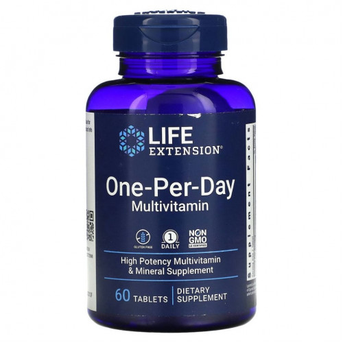 Life Extension, One-Per-Day, 60 таблеток